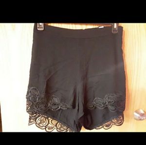 Lace bottom shorts